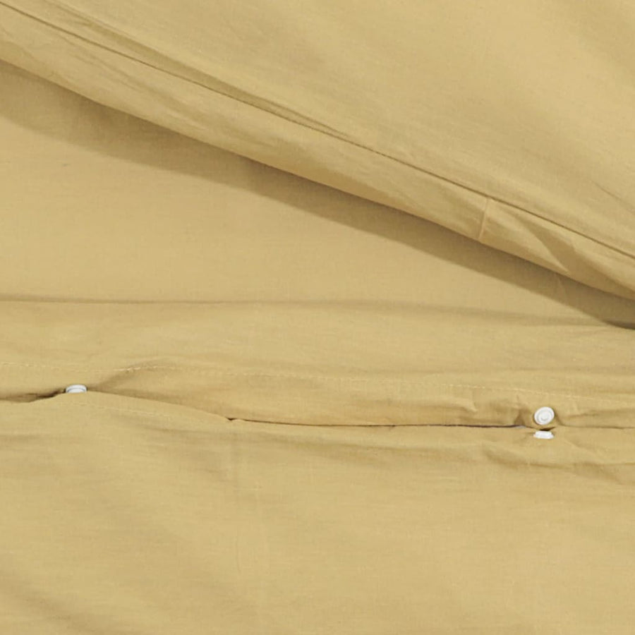 Dekbedovertrekset lichtgewicht 135x200 cm microvezel taupe 1 135 x 200 cm + 80 x 80 cm Taupe