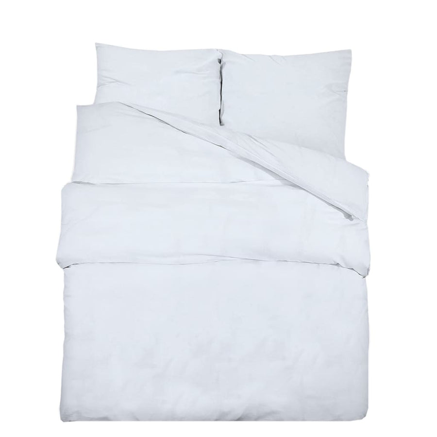 Dekbedovertrekset lichtgewicht 260x240 cm microvezel wit 1 260 x 240 cm + 65 x 65 cm Wit