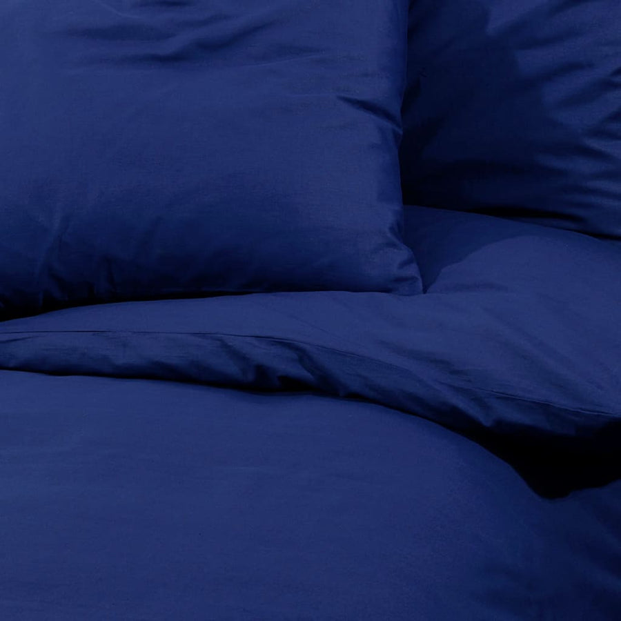 Dekbedovertrekset 200x200 cm katoen marineblauw