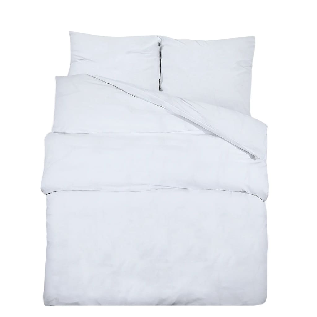 Dekbedovertrekset 240X220 Cm Katoen Wit Wit 1 240 x 220 cm + 60 x 70 cm