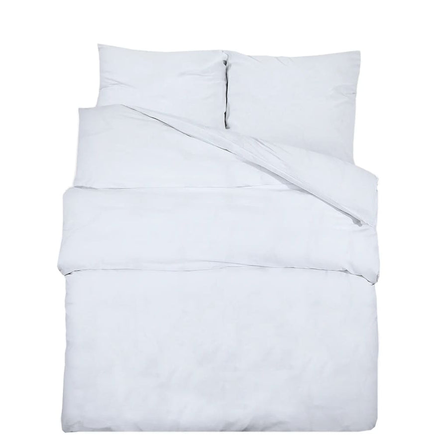 Dekbedovertrekset 240X220 Cm Katoen Wit Wit 1 240 x 220 cm + 60 x 70 cm