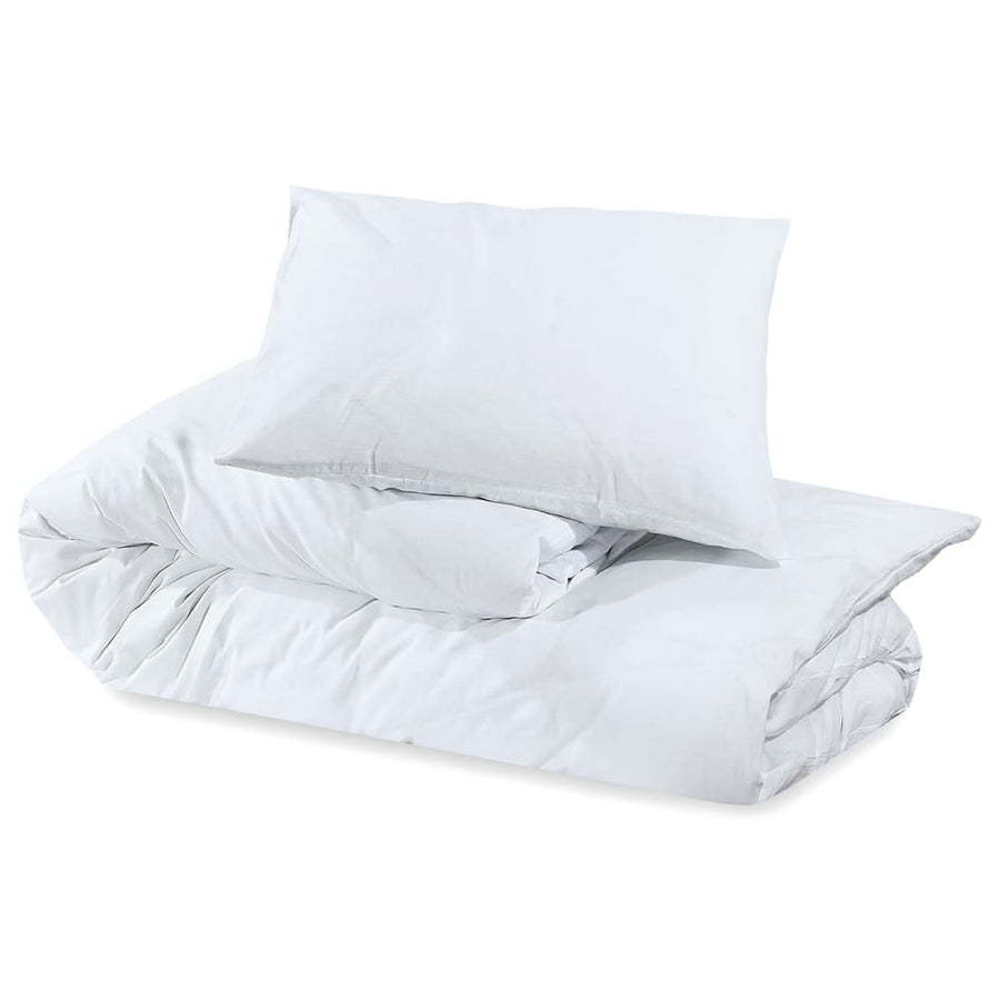 Dekbedovertrekset 240X220 Cm Katoen Wit Wit 1 240 x 220 cm + 60 x 70 cm