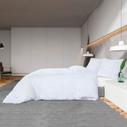 Dekbedovertrekset 225x220 cm katoen wit 1 225 x 220 cm + 50 x 75 cm