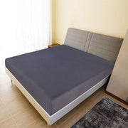 Hoeslaken jersey 140x200 cm katoen antraciet