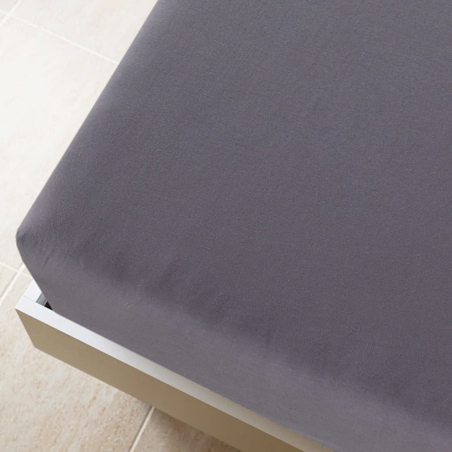 Hoeslakens Jersey Katoen Kleurig 2 160 x 200 cm Antraciet