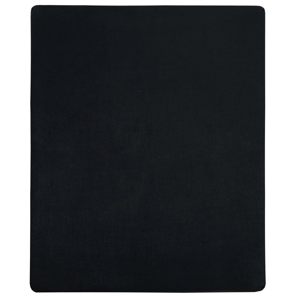 Hoeslakens Jersey Katoen 2 100 x 200 cm Zwart