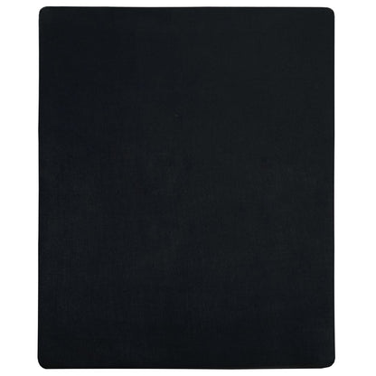 Hoeslakens Jersey Katoen 2 100 x 200 cm Zwart
