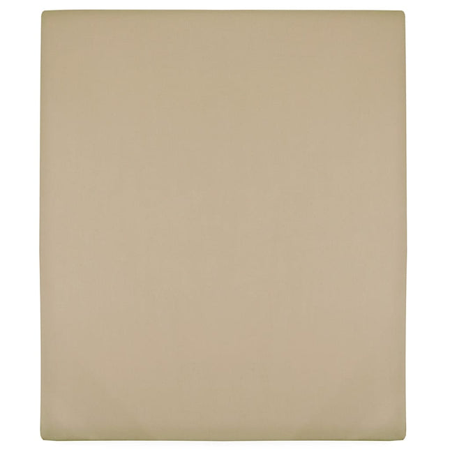 Hoeslaken Jersey Katoen 1 100 x 200 cm Taupe