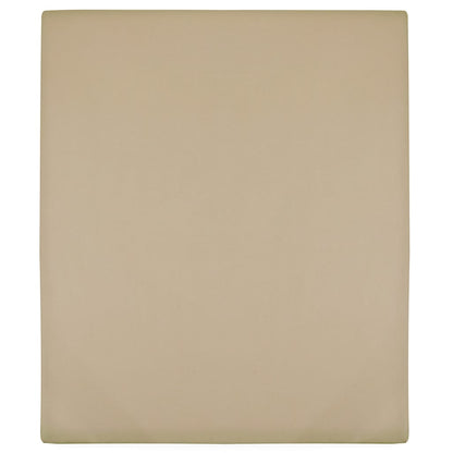 Hoeslakens Jersey Katoen 2 160 x 200 cm Taupe