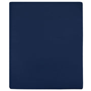 Hoeslakens 2 st jersey 160x200 cm katoen marineblauw
