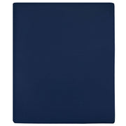Hoeslakens 2 st 180x200 cm katoen marineblauw