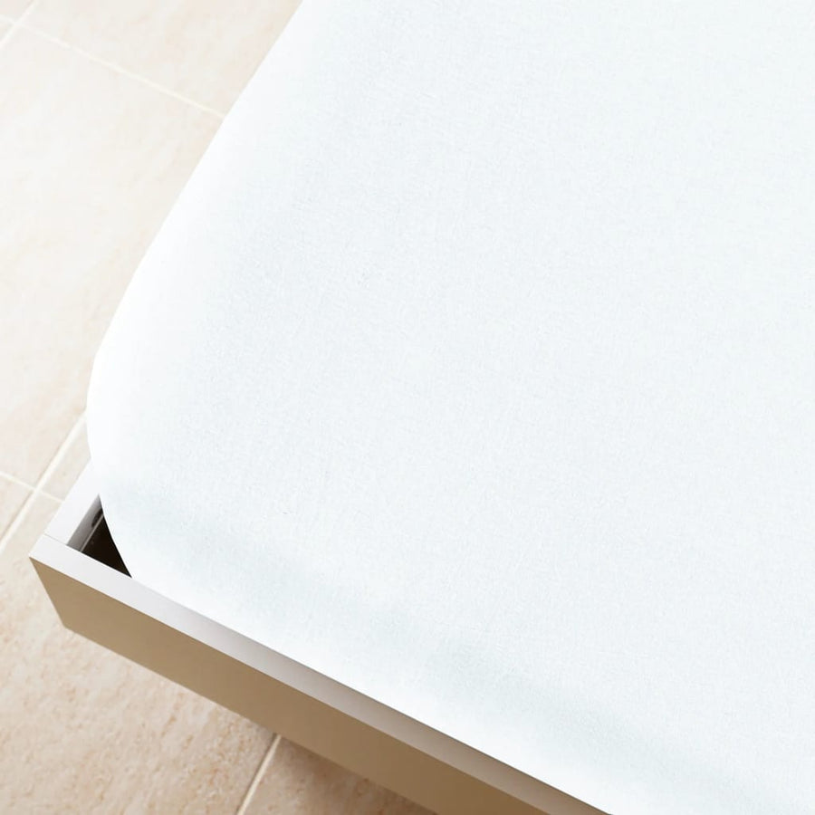 Hoeslaken Jersey 100X200 Cm Katoen Wit 100 x 200 cm