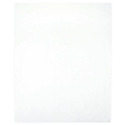 Hoeslaken Jersey 160X200 Cm Katoen Wit 160 x 200 cm