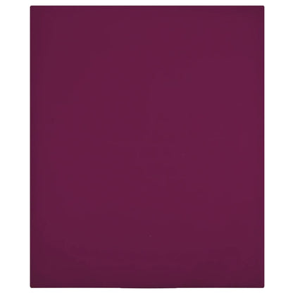Hoeslaken Jersey 180X200 Cm Katoen Bordeauxrood 180 x 200 cm