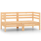 Tuinhoekbank massief grenenhout 2 stuks 63x63x62 cm