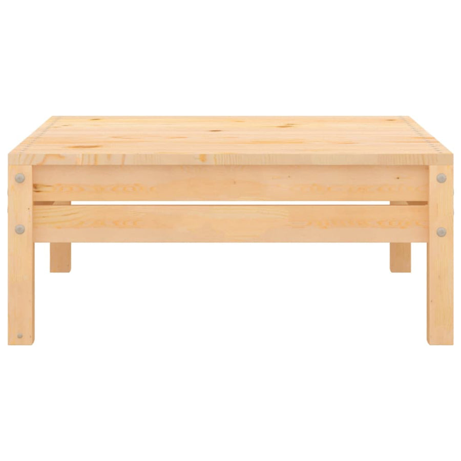 3-Delige Loungeset Massief Grenenhout Naturel hoek + midden + Tafel
