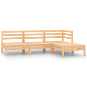 Loungeset 4-delig massief grenenhout