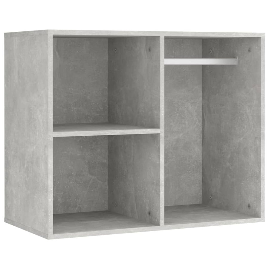 Kaptafel Met 2 Kastjes En Led's Bewerkt Hout Betongrijs