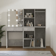 Kaptafel 60x40x140 cm bewerkt hout betongrijs
