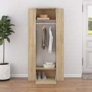 Gangkasten 2 st bewerkt hout sonoma eiken 97x37x99 cm