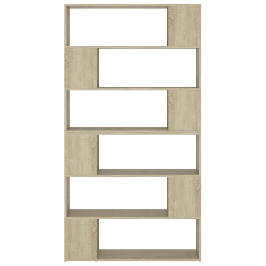 Boekenkast/Kamerscherm 00X24X88 Cm Kleurig Sonoma eiken