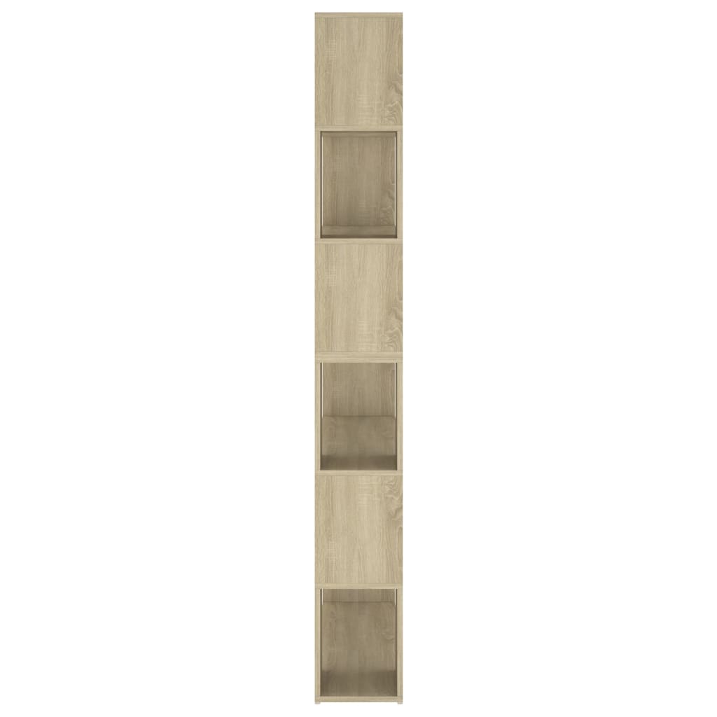Boekenkast/Kamerscherm 00X24X88 Cm Kleurig Sonoma eiken