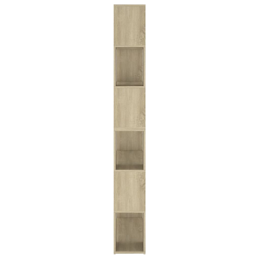 Boekenkast/Kamerscherm 00X24X88 Cm Kleurig Sonoma eiken