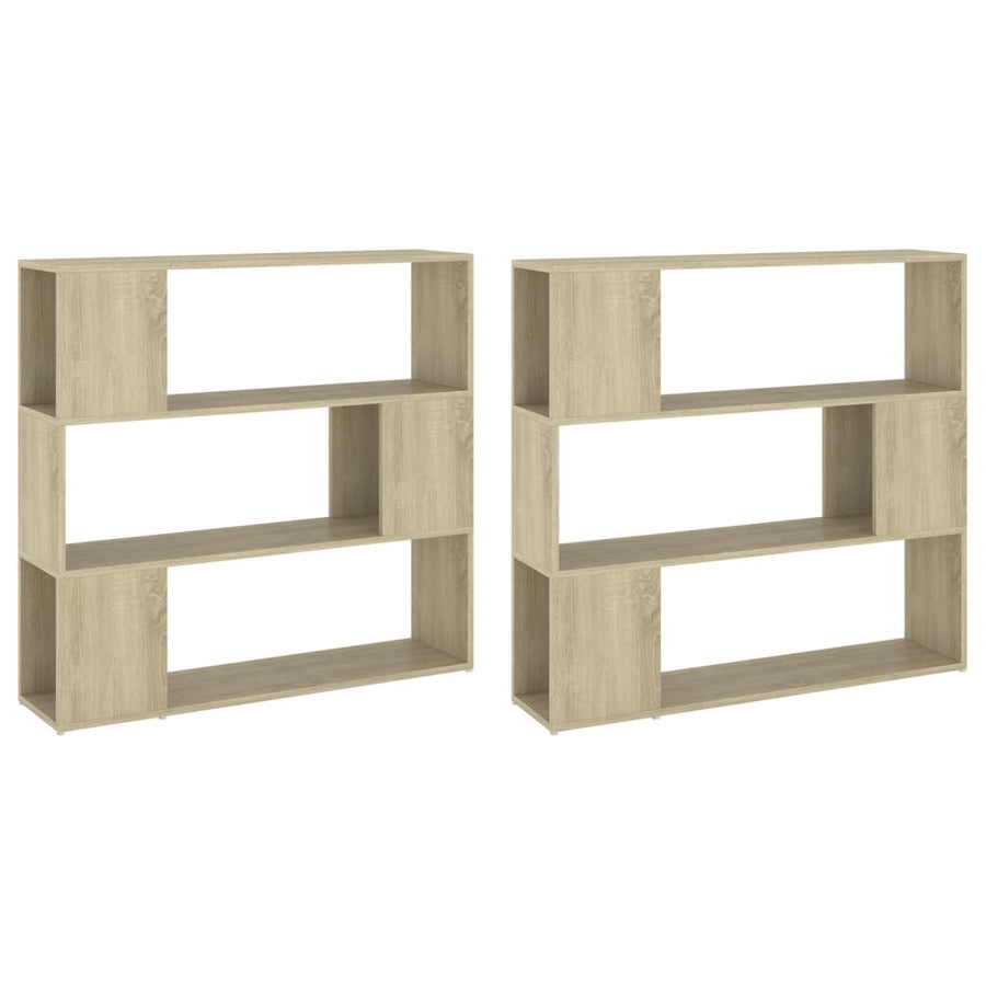 Boekenkast/Kamerscherm 00X24X88 Cm Kleurig Sonoma eiken