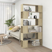 Boekenkast kamerscherm 100x24x188 cm sonoma eiken