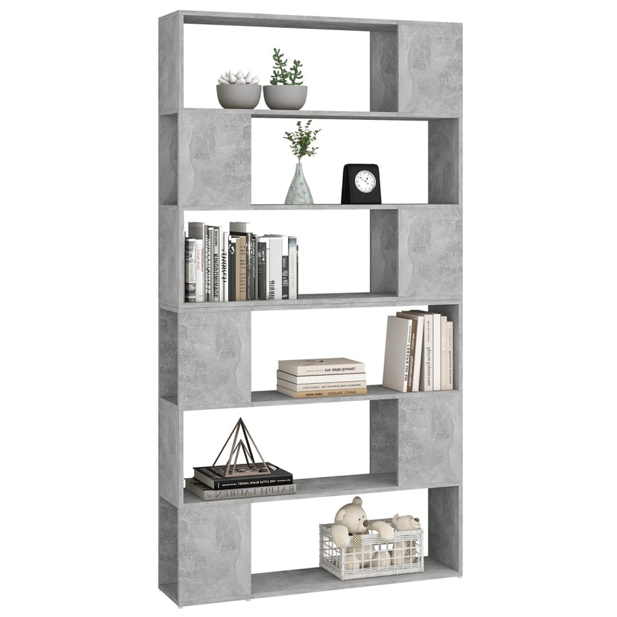 Boekenkast/Kamerscherm 100X24X188 Cm Betongrijs