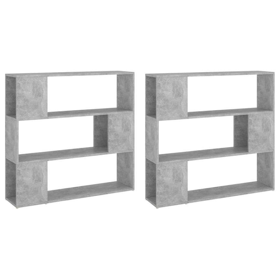 Boekenkast/Kamerscherm 100X24X188 Cm Betongrijs