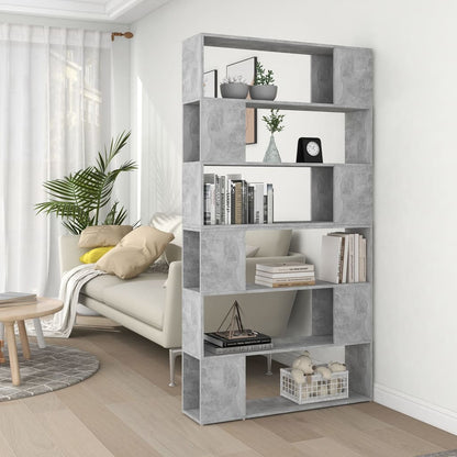 Boekenkast/Kamerscherm 100X24X188 Cm Betongrijs