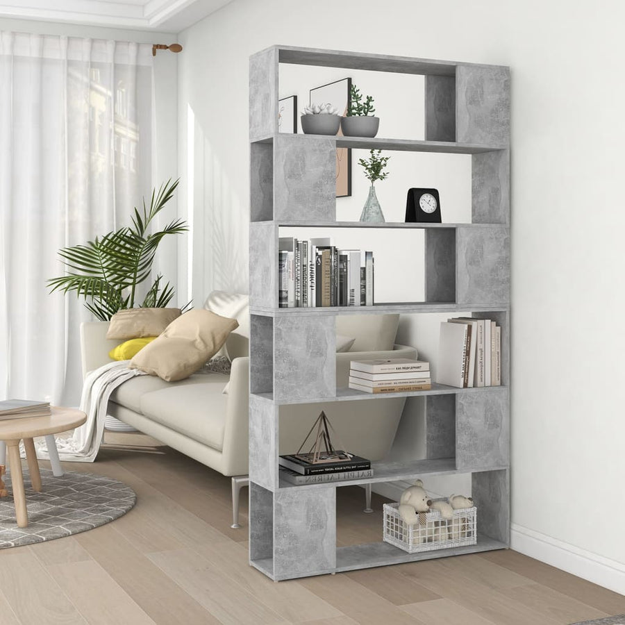 Boekenkast/Kamerscherm 100X24X188 Cm Betongrijs