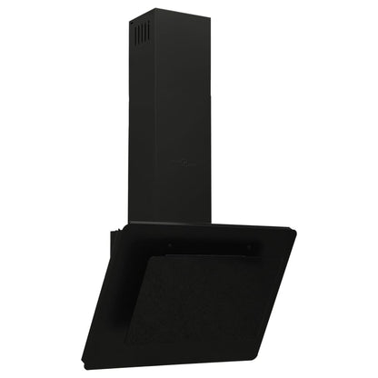 Wandafzuigkap 60 Cm Roestvrij Staal En Gehard Glas 60 x 31 x 108 cm Zwart