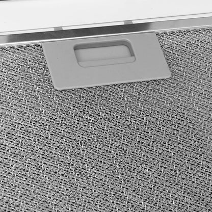 Wandafzuigkap 60 Cm Roestvrij Staal En Gehard Glas 60 x 31 x 108 cm Wit