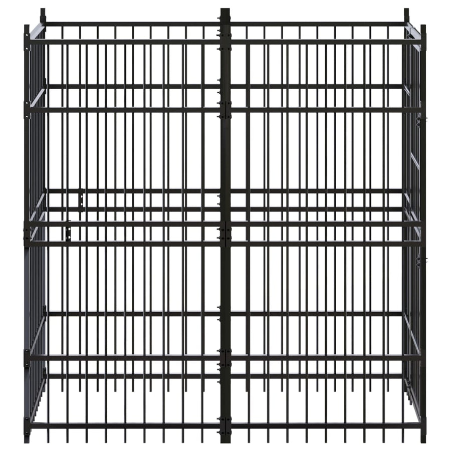 Hondenkennel 1,84 M² Staal 96 x 192 x 200 cm Zonder luifel