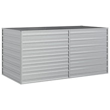 Plantenbak Verhoogd Gegalvaniseerd Staal Zilver 160 x 80 x 77 cm