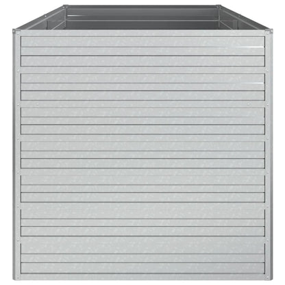 Plantenbak Verhoogd Gegalvaniseerd Staal Zilver 160 x 80 x 77 cm