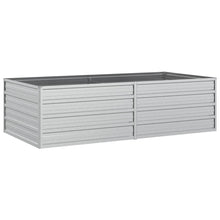 Plantenbak Verhoogd Gegalvaniseerd Staal Zilver 160 x 80 x 45 cm