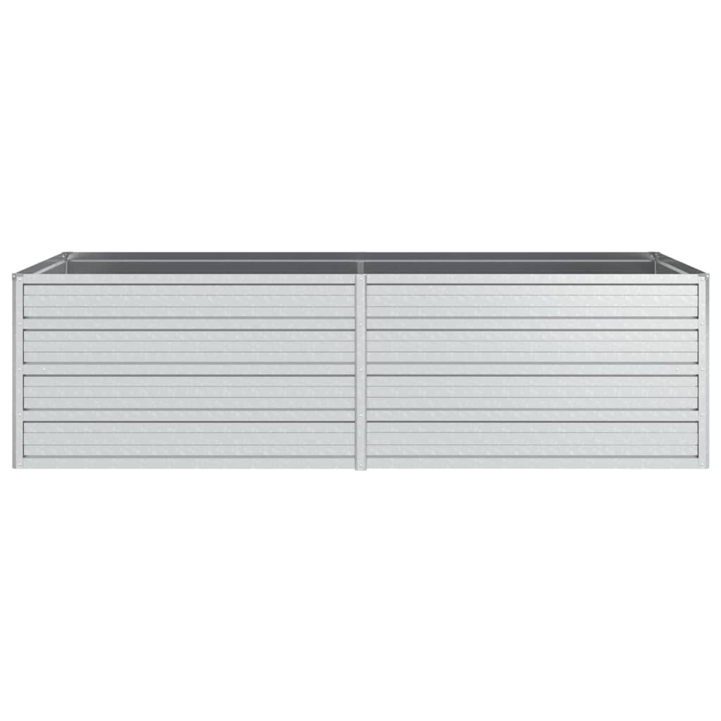 Plantenbak Verhoogd Gegalvaniseerd Staal Zilver 160 x 80 x 45 cm