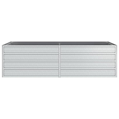 Plantenbak Verhoogd Gegalvaniseerd Staal Zilver 160 x 80 x 45 cm