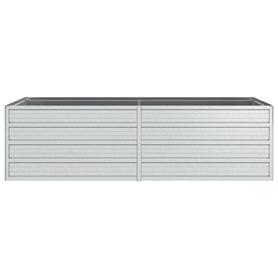Plantenbak Verhoogd Gegalvaniseerd Staal Zilver 160 x 80 x 45 cm
