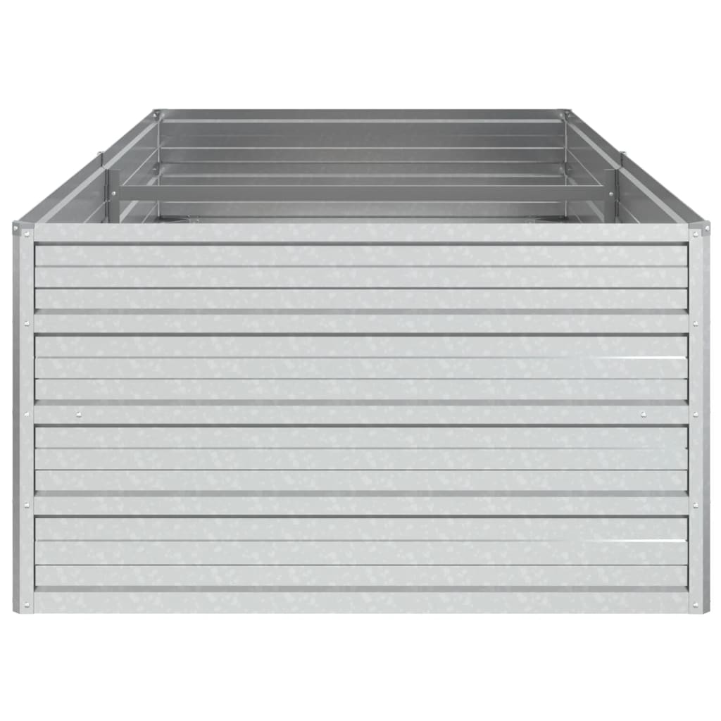 Plantenbak Verhoogd Gegalvaniseerd Staal Zilver 160 x 80 x 45 cm