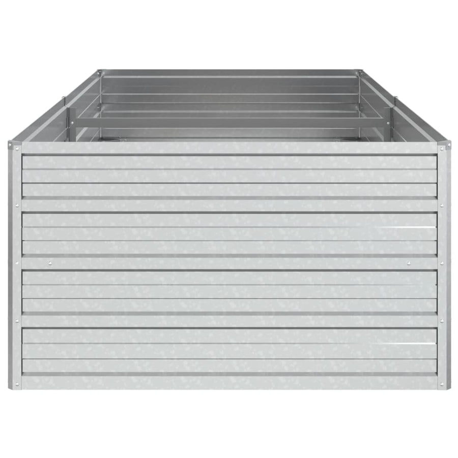 Plantenbak Verhoogd Gegalvaniseerd Staal Zilver 160 x 80 x 45 cm