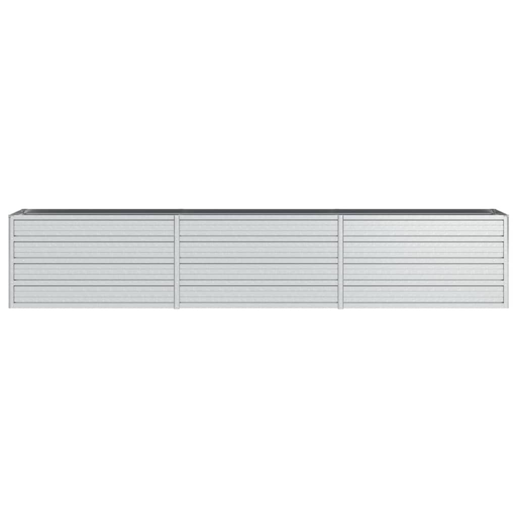 Plantenbak Verhoogd Gegalvaniseerd Staal Zilver 240 x 40 x 45 cm