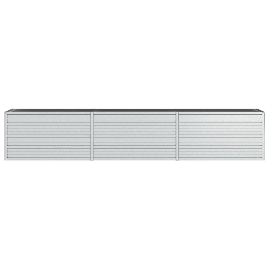 Plantenbak Verhoogd Gegalvaniseerd Staal Zilver 240 x 40 x 45 cm