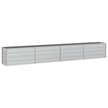 Plantenbak Verhoogd Gegalvaniseerd Staal Zilver 320 x 40 x 45 cm