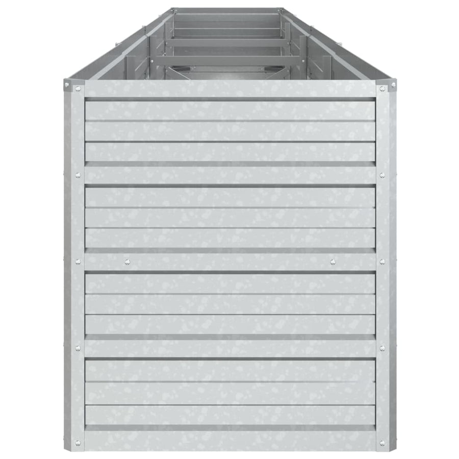 Plantenbak Verhoogd Gegalvaniseerd Staal Zilver 320 x 40 x 45 cm