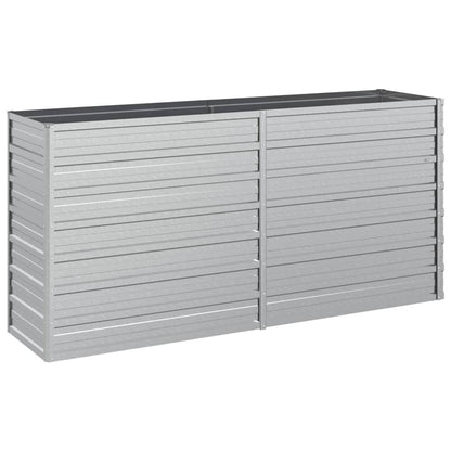 Plantenbak Verhoogd Gegalvaniseerd Staal Zilver 160 x 40 x 77 cm