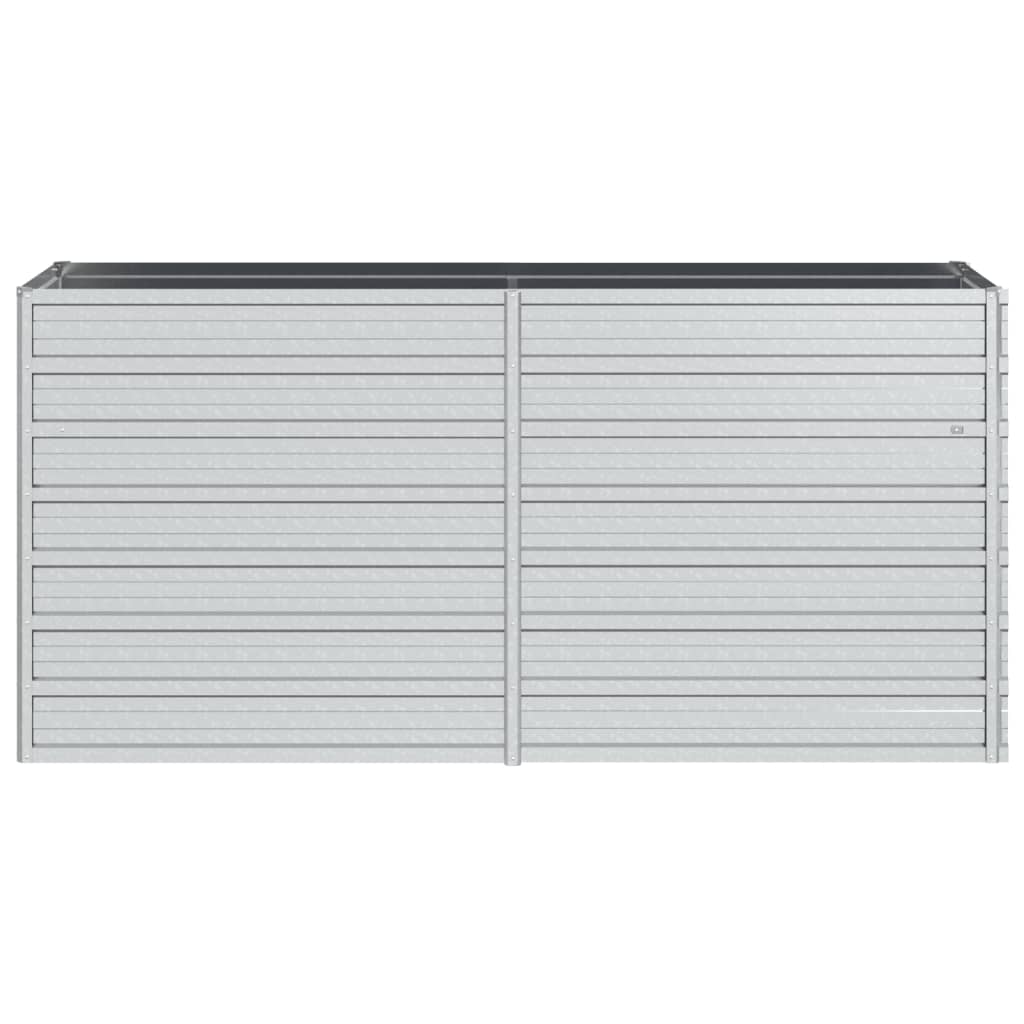 Plantenbak Verhoogd Gegalvaniseerd Staal Zilver 160 x 40 x 77 cm